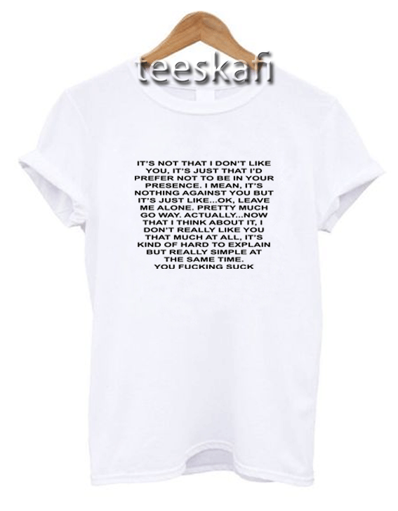 Tshirt Andrea Russett Its Not That I Dont Like You white