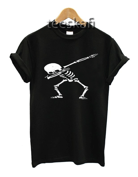 Tshirts Dabbing Skeleton Skull Dance