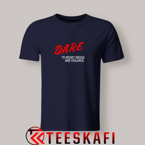 Tshirts D.A.R.E Drag Abuse Resistance Blue Navy
