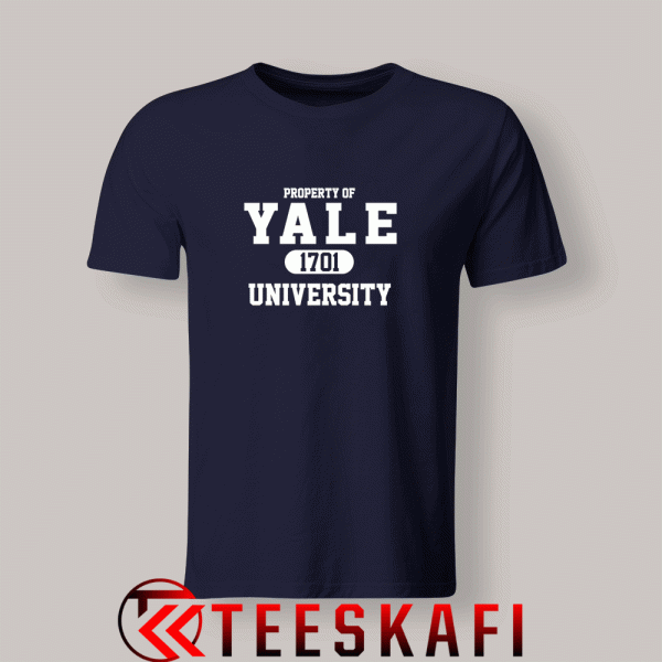 Tshirts YALE University Blue Navy