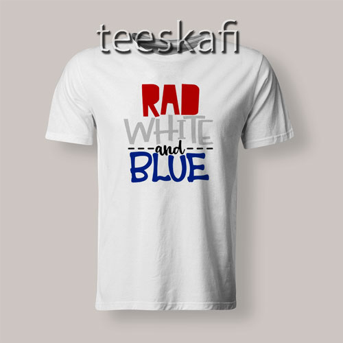 Tshirts Rad White and Blue