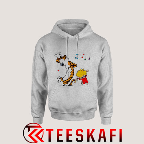 Hoodie Calvin And Hobbes Red