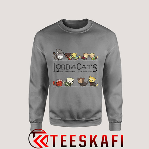 Sweatshirt Lord of The Cat, Lord of The Rings [TWhite]