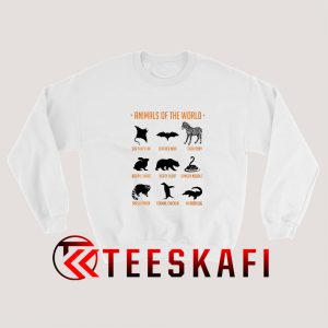 Sweatshirt Animals of the World