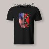 Tshirt American And Confederate Flag