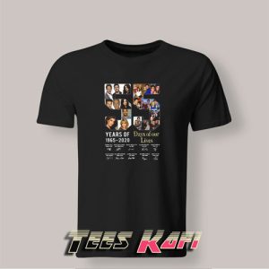 Tshirt 55 Years of Days of Our Lives 1965 2020 Signature