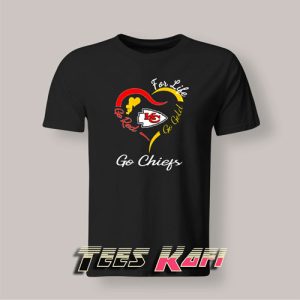 Tshirt Kansas City Chiefs Heart For Life Go Red Go Gold Go Chiefs