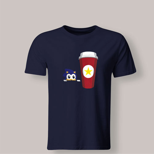 Tshirt Sonic and Coffee
