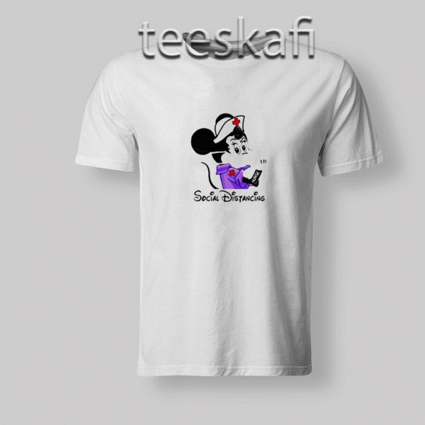 Minnie-Mouse-nurse-social-distancing-Shirt