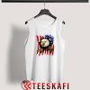 American Flag With Eagle Tank Top Independence Day S-3XL