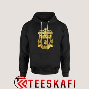 Liverpool Gold Logo Hoodie Graphic Tee S-3XL