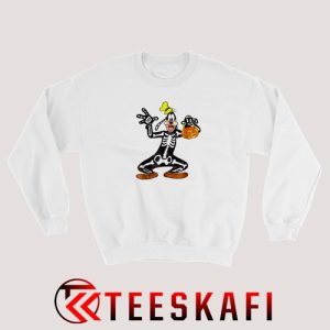 Disney Goofy Skeleton Halloween Sweatshirt Cartoon Disney S-3XL