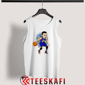 Stephen Curry Dribble Clipart Tank Top Graphic Tee S-3XL