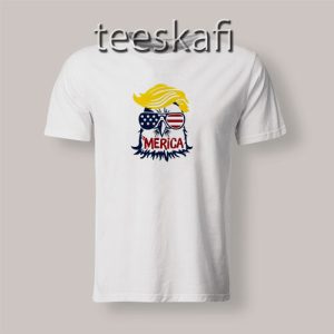Trump Eagle Sunglass Merica T-Shirt American Flag S-3XL