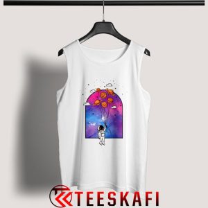 Astronout Space Planet Balloons Tank Top Size S-3XL