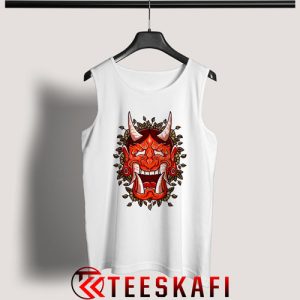 Chinese Demon Head Mask Tank Top Size S-3XL