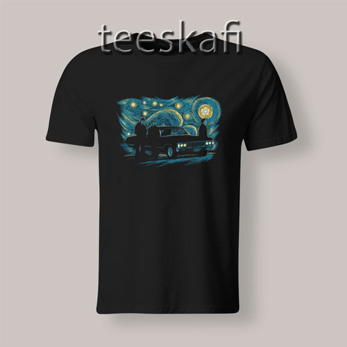 Starry Winchesters Vintage Art T-Shirt Size S-3XL