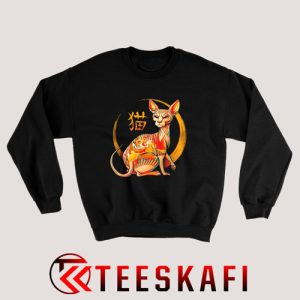 Yakuza Cat Funny Meow Sweatshirt Size S-3XL